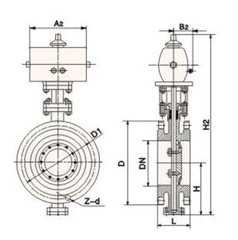 氣動(dòng)多層次硬密封蝶閥 氣動(dòng)多層次硬密封蝶閥